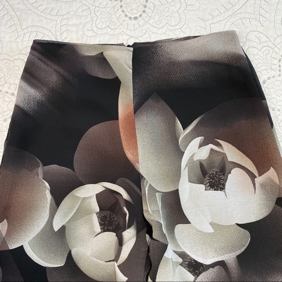 High Waist Wide Leg Floral Sheer Pants - Picture 9 of 14